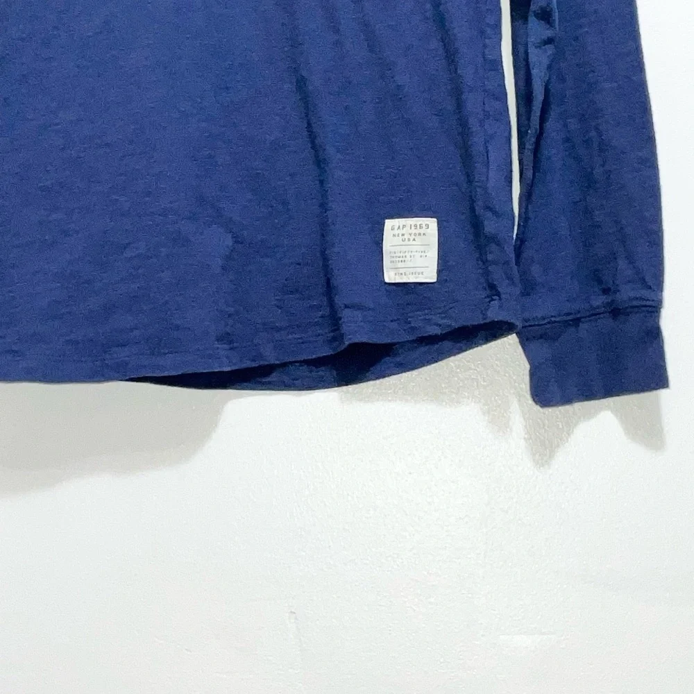 GAP Kids | Navy Long Sleeve Henley Shirt | Boy’s 10
